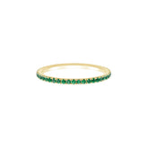 Birthstone Half Eternity Band Ring